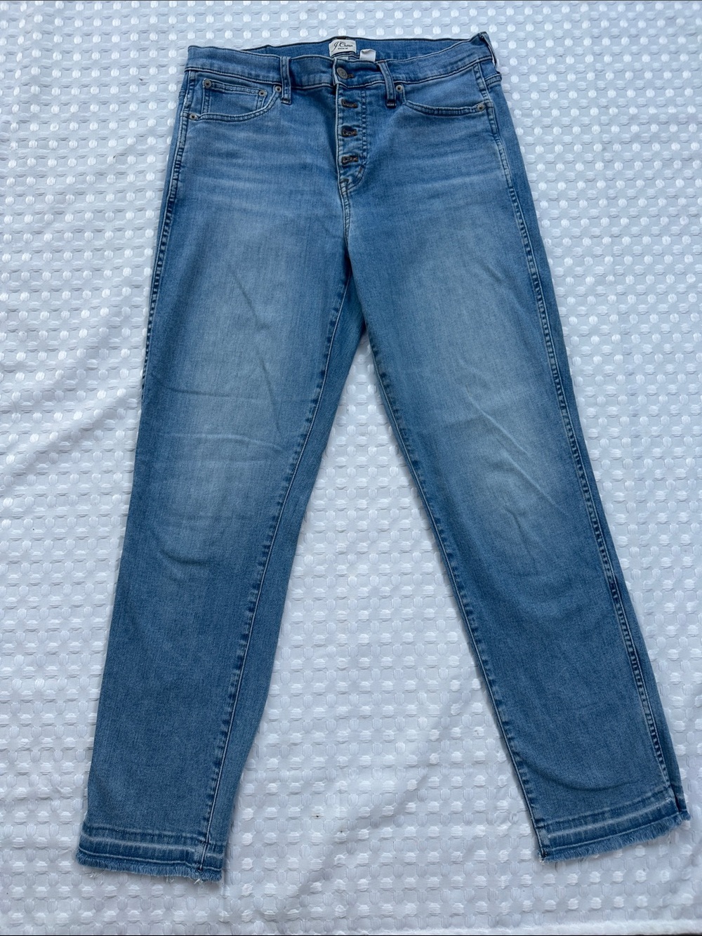 J Crew Denim Vintage Straight High Rise Jeans size 29T